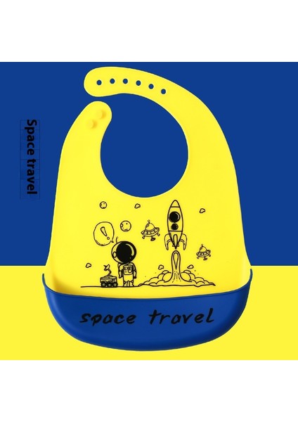 Silikon Yemek Önlükleri Üç Boyutlu Su Geçirmez Süper Yumuşak Yemek Önlükleri Büyük Önlükler (Yurt Dışından)