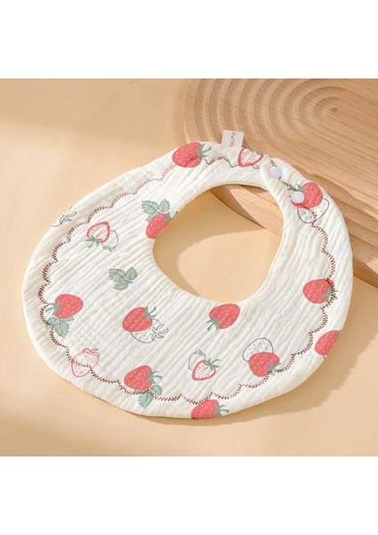 Önlük A Tipi Pamuklu Gazlı Bez Önlük Yumuşak Altı Katlı Gazlı Bez Salya Havlusu (Yurt Dışından)