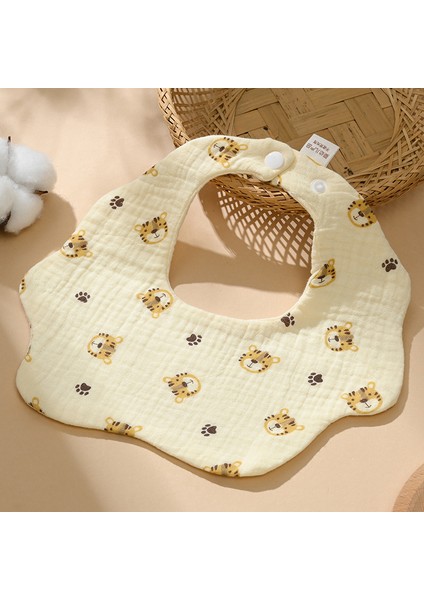 Önlük A Tipi Pamuklu Gazlı Bez Önlük Yumuşak Altı Katlı Gazlı Bez Salya Havlusu (Yurt Dışından)