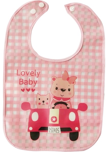 Toddler Drool Havlu Önlüğü Karikatür Besleme Cebi Taşınabilir Yıkanmaz Eva Önlükler (Yurt Dışından)