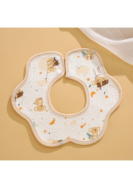 Salya Akıtan Havlu Krep Su Geçirmez Bir Sınıf Petal Önlük Pamuk Sonbahar Yeme Karikatür Önlükler (Yurt Dışından)