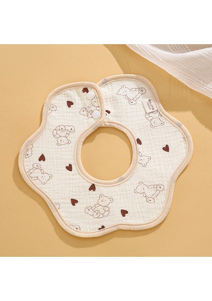 Salya Akıtan Havlu Krep Su Geçirmez Bir Sınıf Petal Önlük Pamuk Sonbahar Yeme Karikatür Önlükler (Yurt Dışından)