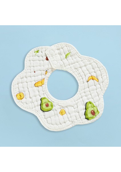 Salya Akıtan Havlu Pamuk Önlükler Altı Katlı Gazlı Bez Petal Önlükler (Yurt Dışından)