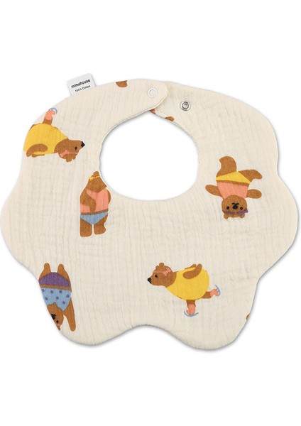 Petal Bib Drool Bib Drool Towela A Sınıfı Pamuk Altı Katlı Gazlı Bez Önlükler (Yurt Dışından)