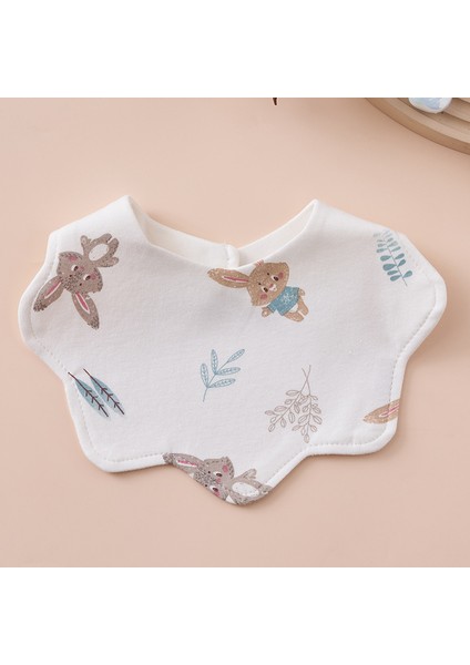 Önlük Salya Havlu Yeme Önlüğü Pamuk Su Geçirmez Tükürük Kalınlaştırılmış ve Genişletilmiş Pirinç Cebi (Yurt Dışından)