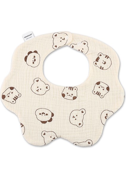 Petal Bib Drool Bib Drool Towela A Sınıfı Pamuk Altı Katlı Gazlı Bez Önlükler (Yurt Dışından)