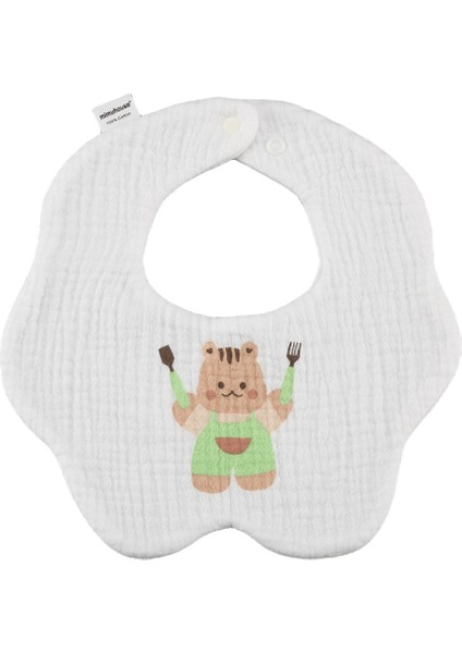Petal Bib Drool Bib Drool Towela A Sınıfı Pamuk Altı Katlı Gazlı Bez Önlükler (Yurt Dışından)