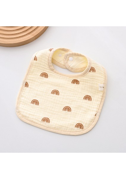 Önlük A Tipi Pamuklu Gazlı Bez Önlük Yumuşak Altı Katlı Gazlı Bez Salya Havlusu (Yurt Dışından)