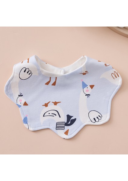 Önlük Salya Havlu Yeme Önlüğü Pamuk Su Geçirmez Tükürük Kalınlaştırılmış ve Genişletilmiş Pirinç Cebi (Yurt Dışından)