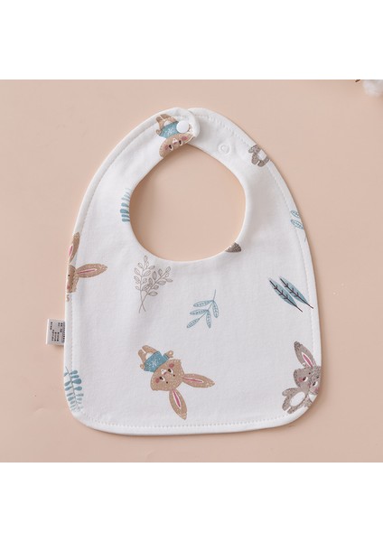 U Şeklinde Önlük Su Geçirmez Salya Akan Havlu Pamuk Tükürük Önleyici Süt Su Yeme Önlüğü Havlu (Yurt Dışından)