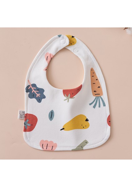 U Şeklinde Önlük Su Geçirmez Salya Akan Havlu Pamuk Tükürük Önleyici Süt Su Yeme Önlüğü Havlu (Yurt Dışından)