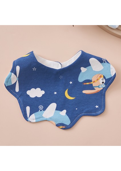 Önlük Salya Havlu Yeme Önlüğü Pamuk Su Geçirmez Tükürük Kalınlaştırılmış ve Genişletilmiş Pirinç Cebi (Yurt Dışından)