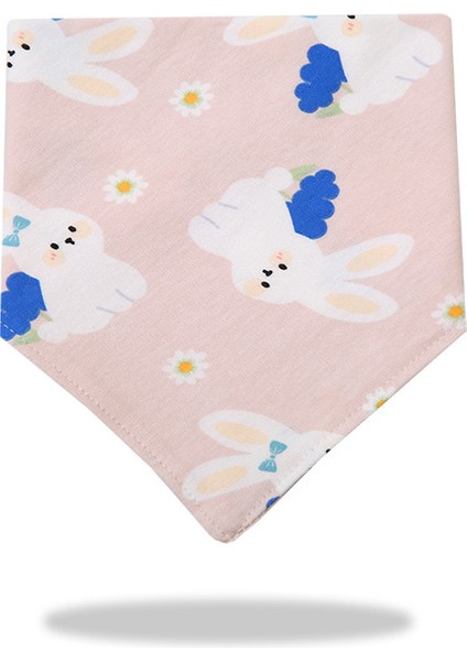 Üçgen Havlu Salya Havlu Pamuk Baskılı Karikatür Çift Katmanlı Önlük Cepli Eşarp (Yurt Dışından)