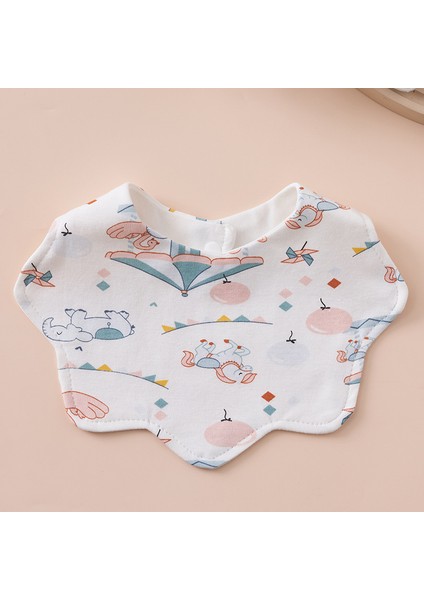 Önlük Salya Havlu Yeme Önlüğü Pamuk Su Geçirmez Tükürük Kalınlaştırılmış ve Genişletilmiş Pirinç Cebi (Yurt Dışından)