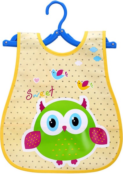 Üç Boyutlu Su Geçirmez Önlük Salya Akan Havlu Yemek Cebi Eva Yemek Kıyafetleri Velcro Önlükler (Yurt Dışından)