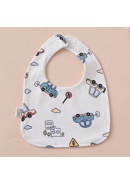 U Şeklinde Önlük Su Geçirmez Salya Akan Havlu Pamuk Tükürük Önleyici Süt Su Yeme Önlüğü Havlu (Yurt Dışından)