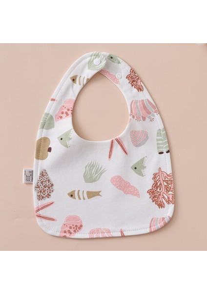 U Şeklinde Önlük Su Geçirmez Salya Akan Havlu Pamuk Tükürük Önleyici Süt Su Yeme Önlüğü Havlu (Yurt Dışından)