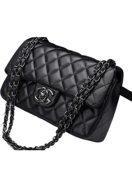 Yeni Moda Markası Tek Omuzlu Kadın Çantası Koyun Derisi Küçük Chanel Çapraz Çanta (Yurt Dışından)