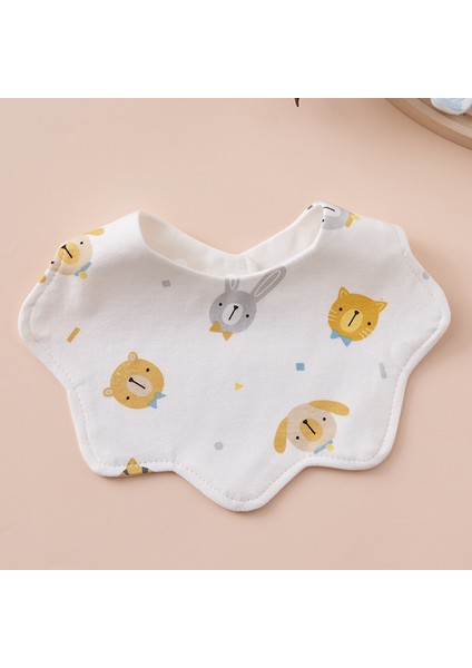 Önlük Salya Havlu Yeme Önlüğü Pamuk Su Geçirmez Tükürük Kalınlaştırılmış ve Genişletilmiş Pirinç Cebi (Yurt Dışından)