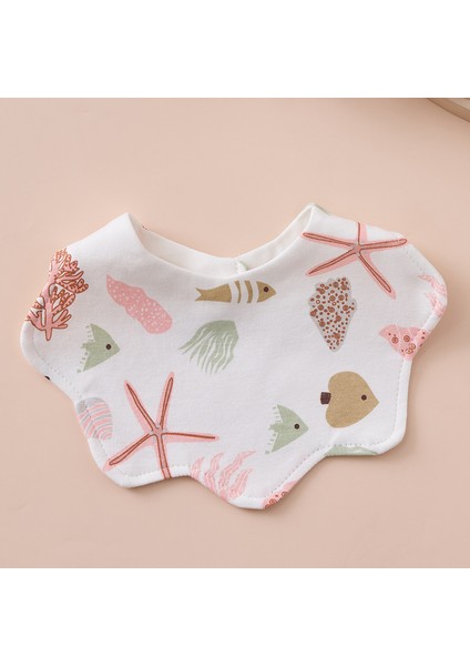 Önlük Salya Havlu Yeme Önlüğü Pamuk Su Geçirmez Tükürük Kalınlaştırılmış ve Genişletilmiş Pirinç Cebi (Yurt Dışından)