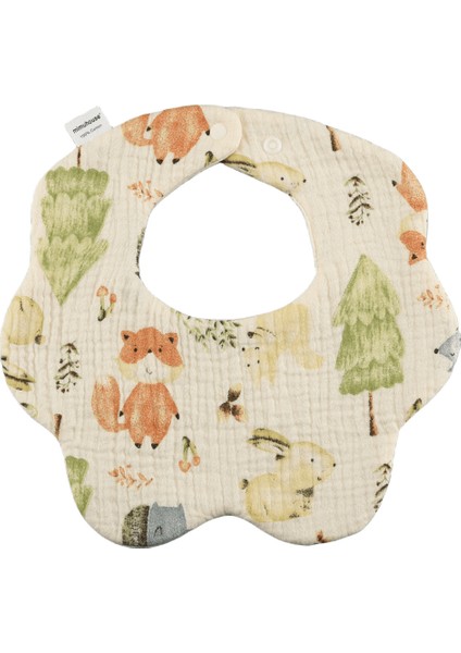 Petal Bib Drool Bib Drool Towela A Sınıfı Pamuk Altı Katlı Gazlı Bez Önlükler (Yurt Dışından)