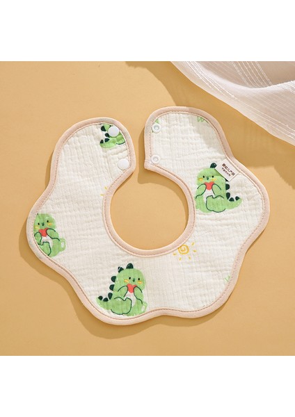 Salya Akıtan Havlu Krep Su Geçirmez Bir Sınıf Petal Önlük Pamuk Sonbahar Yeme Karikatür Önlükler (Yurt Dışından)