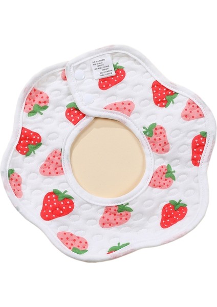 Su Geçirmez Önlükler Pamuklu Gazlı Bez Pamuklu Çocuk Petal Bebek Önlükleri Bebek 360 Derece Dönen Salya Akan Havlu (Yurt Dışından)