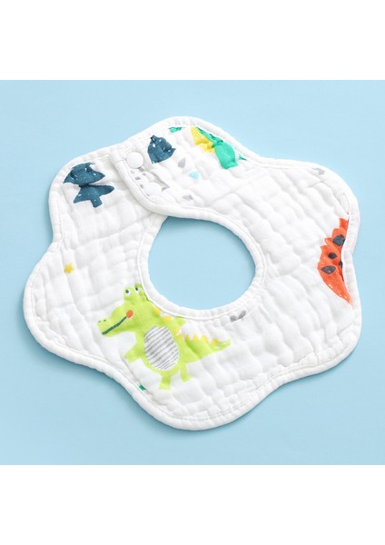 Salya Akıtan Havlu Pamuk Önlükler Altı Katlı Gazlı Bez Petal Önlükler (Yurt Dışından)