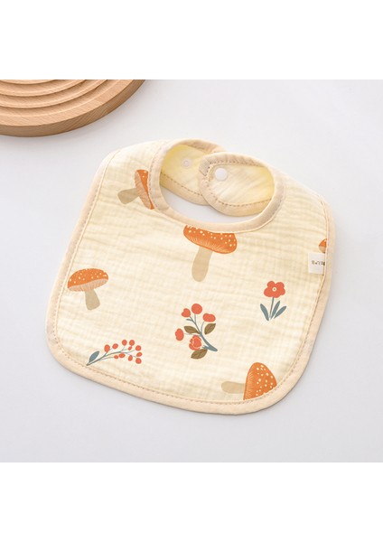 Önlük A Tipi Pamuklu Gazlı Bez Önlük Yumuşak Altı Katlı Gazlı Bez Salya Havlusu (Yurt Dışından)