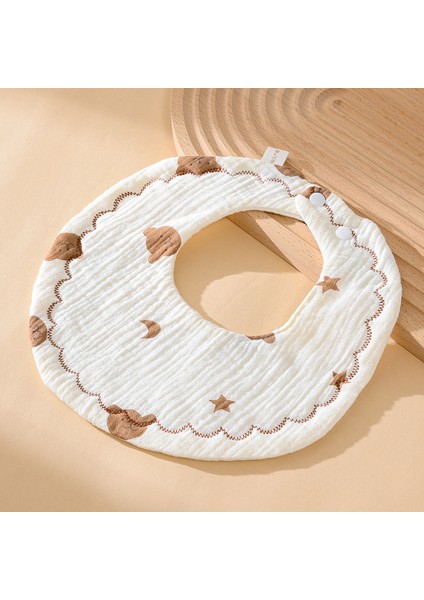 Önlük A Tipi Pamuklu Gazlı Bez Önlük Yumuşak Altı Katlı Gazlı Bez Salya Havlusu (Yurt Dışından)