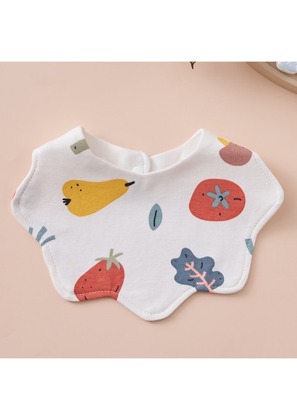 Önlük Salya Havlu Yeme Önlüğü Pamuk Su Geçirmez Tükürük Kalınlaştırılmış ve Genişletilmiş Pirinç Cebi (Yurt Dışından)