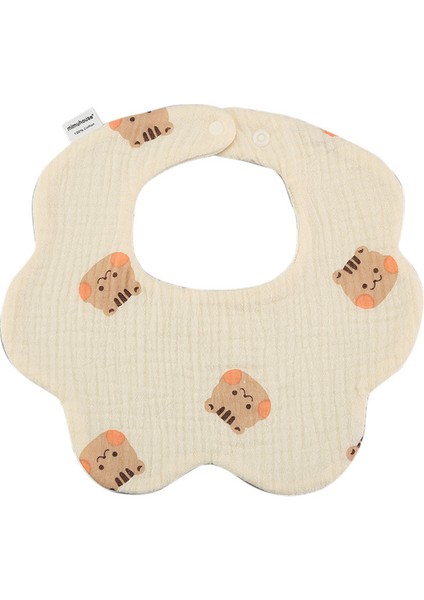 Petal Bib Drool Bib Drool Towela A Sınıfı Pamuk Altı Katlı Gazlı Bez Önlükler (Yurt Dışından)