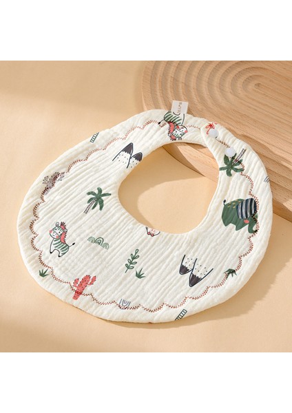 Önlük A Tipi Pamuklu Gazlı Bez Önlük Yumuşak Altı Katlı Gazlı Bez Salya Havlusu (Yurt Dışından)