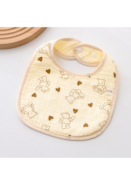 Önlük A Tipi Pamuklu Gazlı Bez Önlük Yumuşak Altı Katlı Gazlı Bez Salya Havlusu (Yurt Dışından)