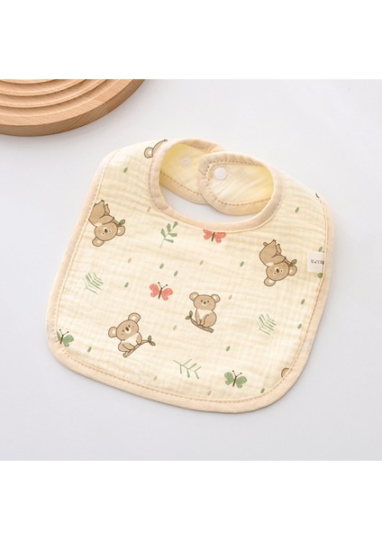 Önlük A Tipi Pamuklu Gazlı Bez Önlük Yumuşak Altı Katlı Gazlı Bez Salya Havlusu (Yurt Dışından)