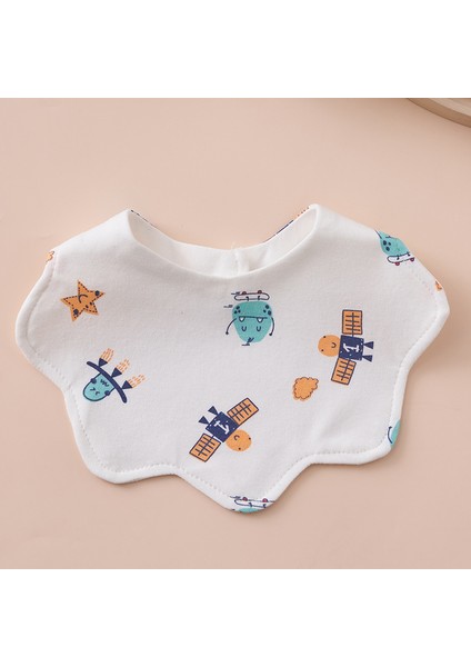 Önlük Salya Havlu Yeme Önlüğü Pamuk Su Geçirmez Tükürük Kalınlaştırılmış ve Genişletilmiş Pirinç Cebi (Yurt Dışından)