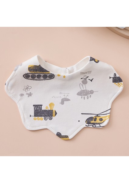 Önlük Salya Havlu Yeme Önlüğü Pamuk Su Geçirmez Tükürük Kalınlaştırılmış ve Genişletilmiş Pirinç Cebi (Yurt Dışından)