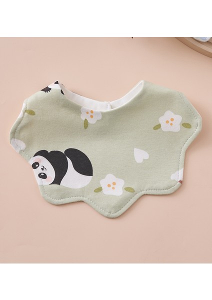 Önlük Salya Havlu Yeme Önlüğü Pamuk Su Geçirmez Tükürük Kalınlaştırılmış ve Genişletilmiş Pirinç Cebi (Yurt Dışından)