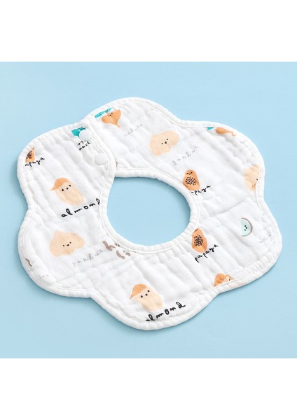 Salya Akıtan Havlu Pamuk Önlükler Altı Katlı Gazlı Bez Petal Önlükler (Yurt Dışından)