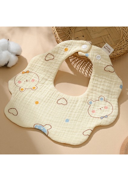 Önlük A Tipi Pamuklu Gazlı Bez Önlük Yumuşak Altı Katlı Gazlı Bez Salya Havlusu (Yurt Dışından)