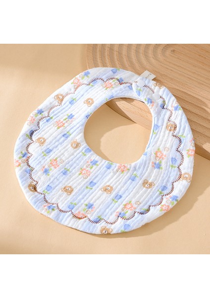 Önlük A Tipi Pamuklu Gazlı Bez Önlük Yumuşak Altı Katlı Gazlı Bez Salya Havlusu (Yurt Dışından)