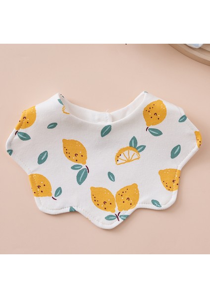 Önlük Salya Havlu Yeme Önlüğü Pamuk Su Geçirmez Tükürük Kalınlaştırılmış ve Genişletilmiş Pirinç Cebi (Yurt Dışından)