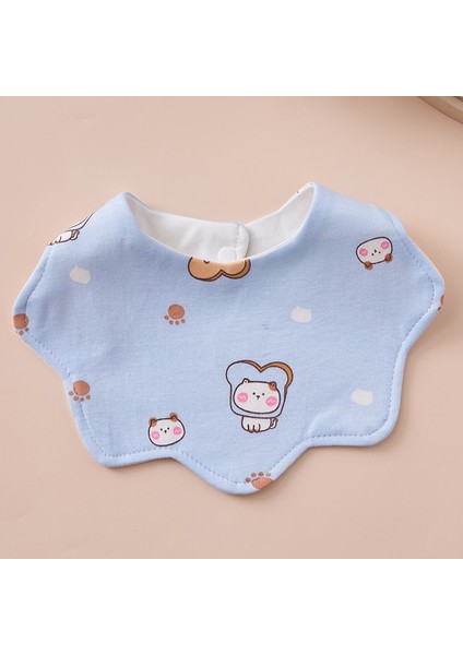 Önlük Salya Havlu Yeme Önlüğü Pamuk Su Geçirmez Tükürük Kalınlaştırılmış ve Genişletilmiş Pirinç Cebi (Yurt Dışından)