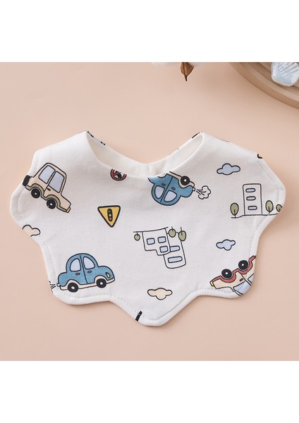 Önlük Salya Havlu Yeme Önlüğü Pamuk Su Geçirmez Tükürük Kalınlaştırılmış ve Genişletilmiş Pirinç Cebi (Yurt Dışından)