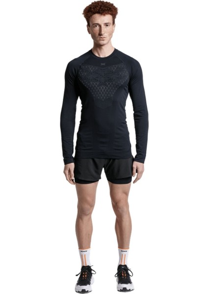 Twyce Run Shirt Ls Erkek Siyah Koşu Tişört