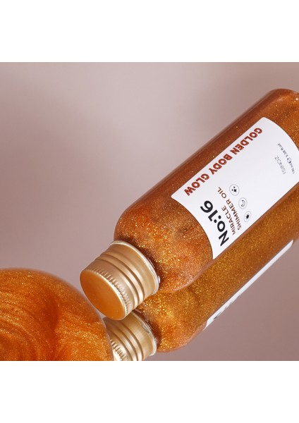 No:16 Mucizevi Işıltılı Saç ve Vücut Bakım Yağı 100 ML - Parıltılı Nemlendirici Bakım