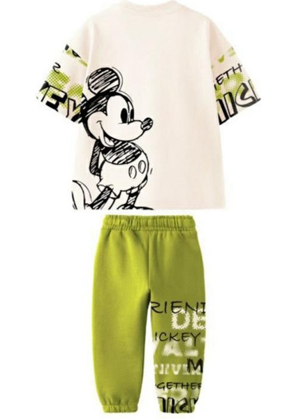 Mcky Lastikli Erkek Çocuk 2 li Takım - Yağ Yeşili indirimleri