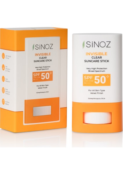 SPF50+ Nemlendirici ve Yatıştırıcı Yüksek Korumalı Şeffaf Stick Güneş Kremi 15 gr