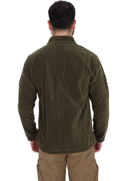 Haki Askeri Outdoor ve Taktik Polar Hırka