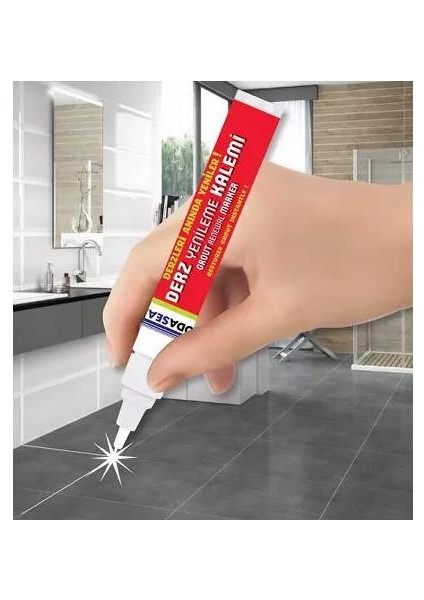 Kokusuz ve Suya Dayanıklı Derz Kalemi Ikili Set - Beyaz modelleri